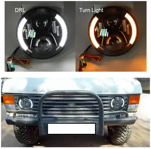7inch LED Headlight (Half and Half).For Range Rover Classic