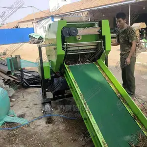 Ng'ombe Farasi Majani Ya Majani Ya Kijani Kibichi Baler