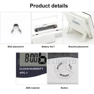 Room Thermometer Digital HTC 2 Humidity Hygrometer