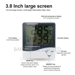 Room Thermometer Digital HTC 2 Humidity Hygrometer