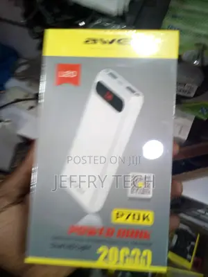 Power Bank P70k Awei 20000mah Original Portable Charger