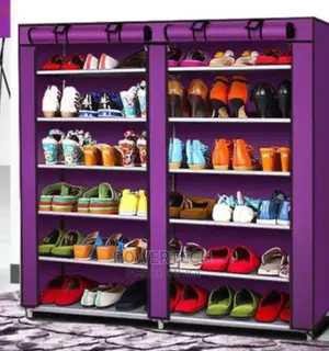 Double Shoe Rack With Cover,