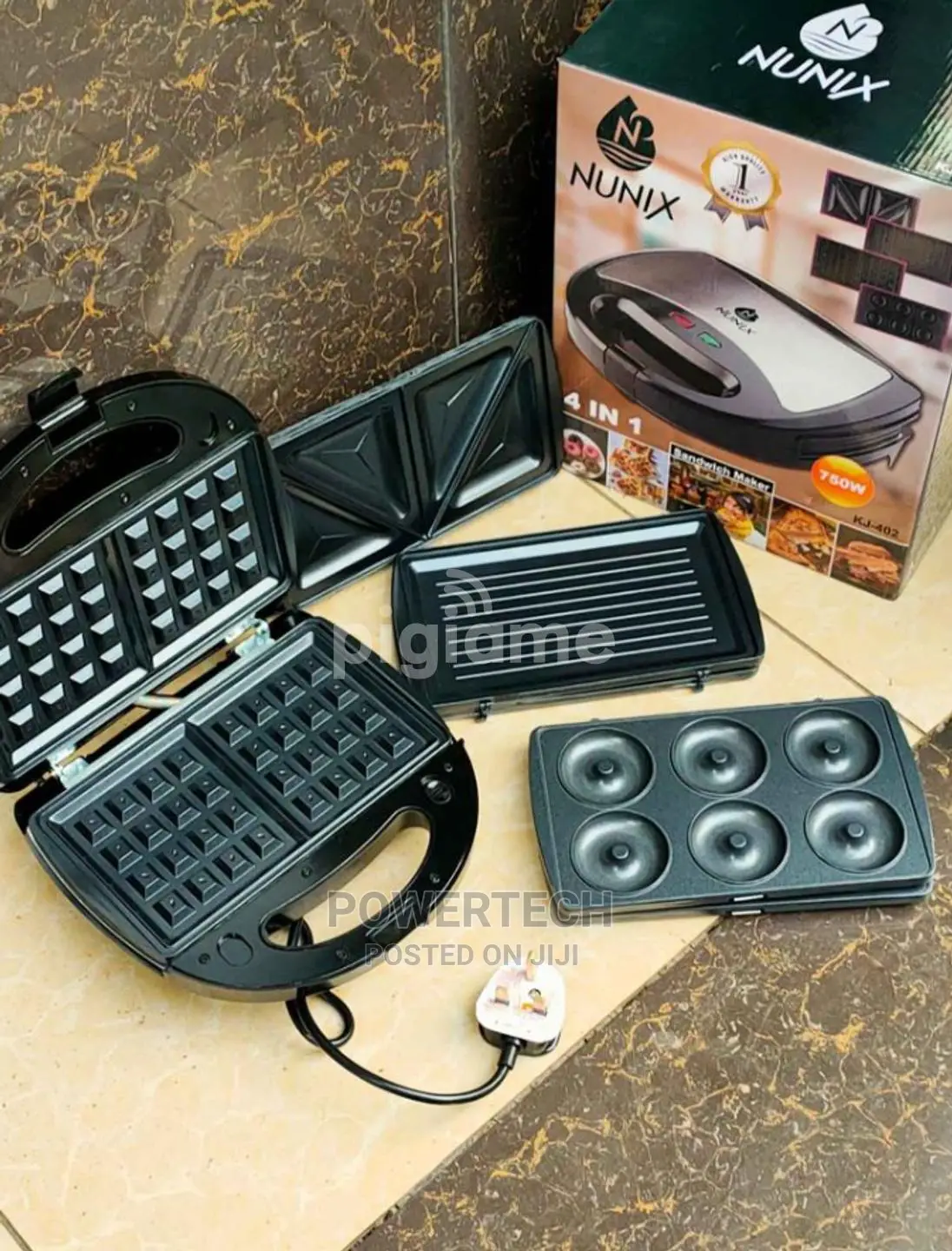 4 In1 Sandwich Maker, Grill Press, Waffle Maker