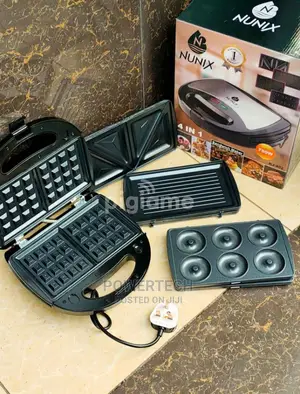 4 In1 Sandwich Maker, Grill Press, Waffle Maker