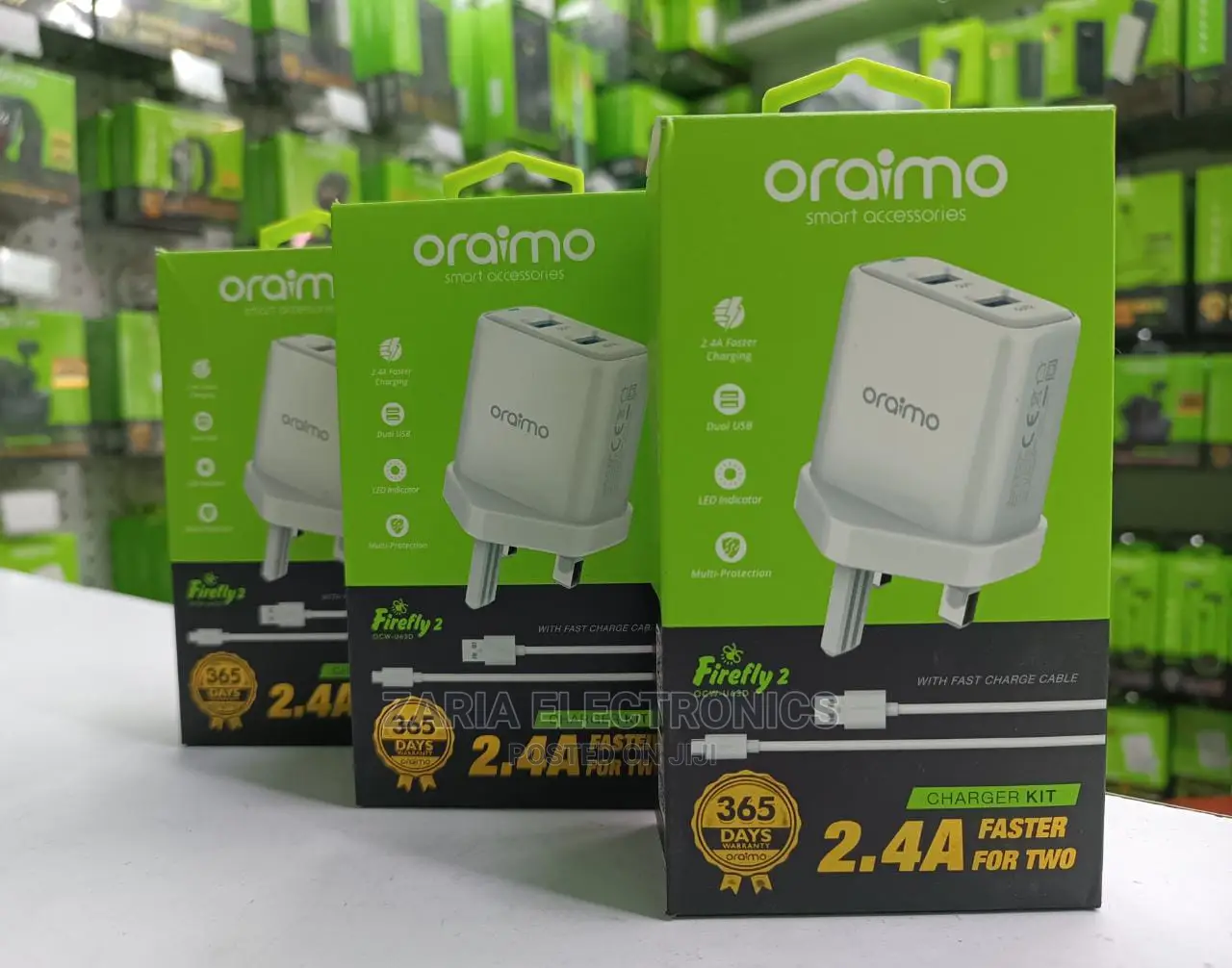 Oraimo Fast Charger With Cable