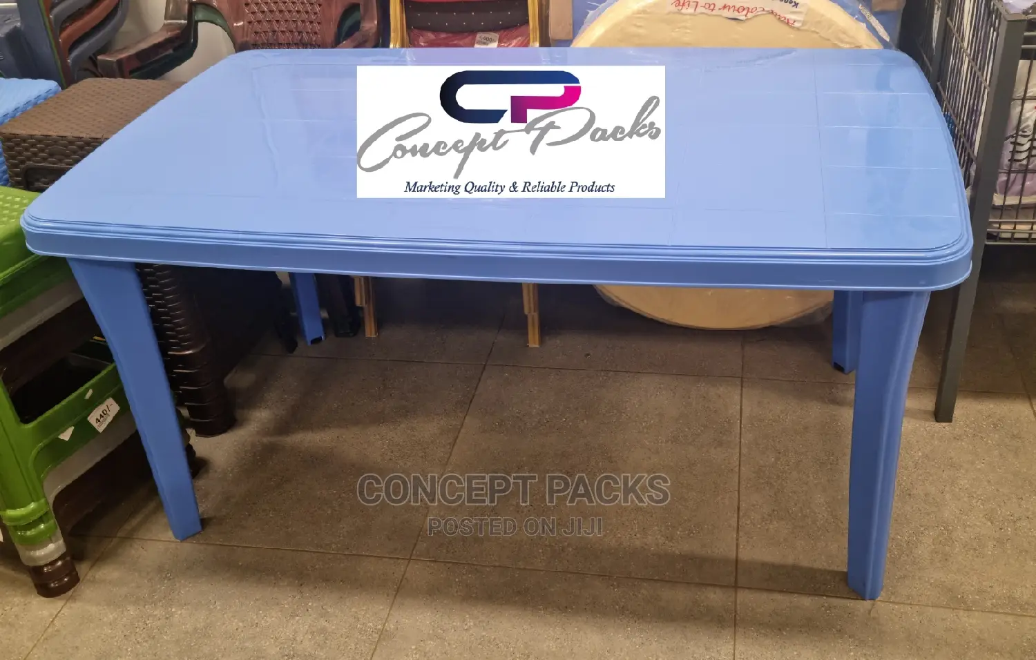 6 Seater Plastic Table.(Kenpoly)