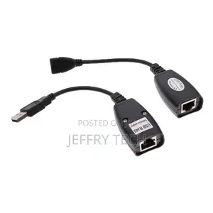 Usb 2.0 Extender to Rj45 Over Cat5/6 Connection Ethernet