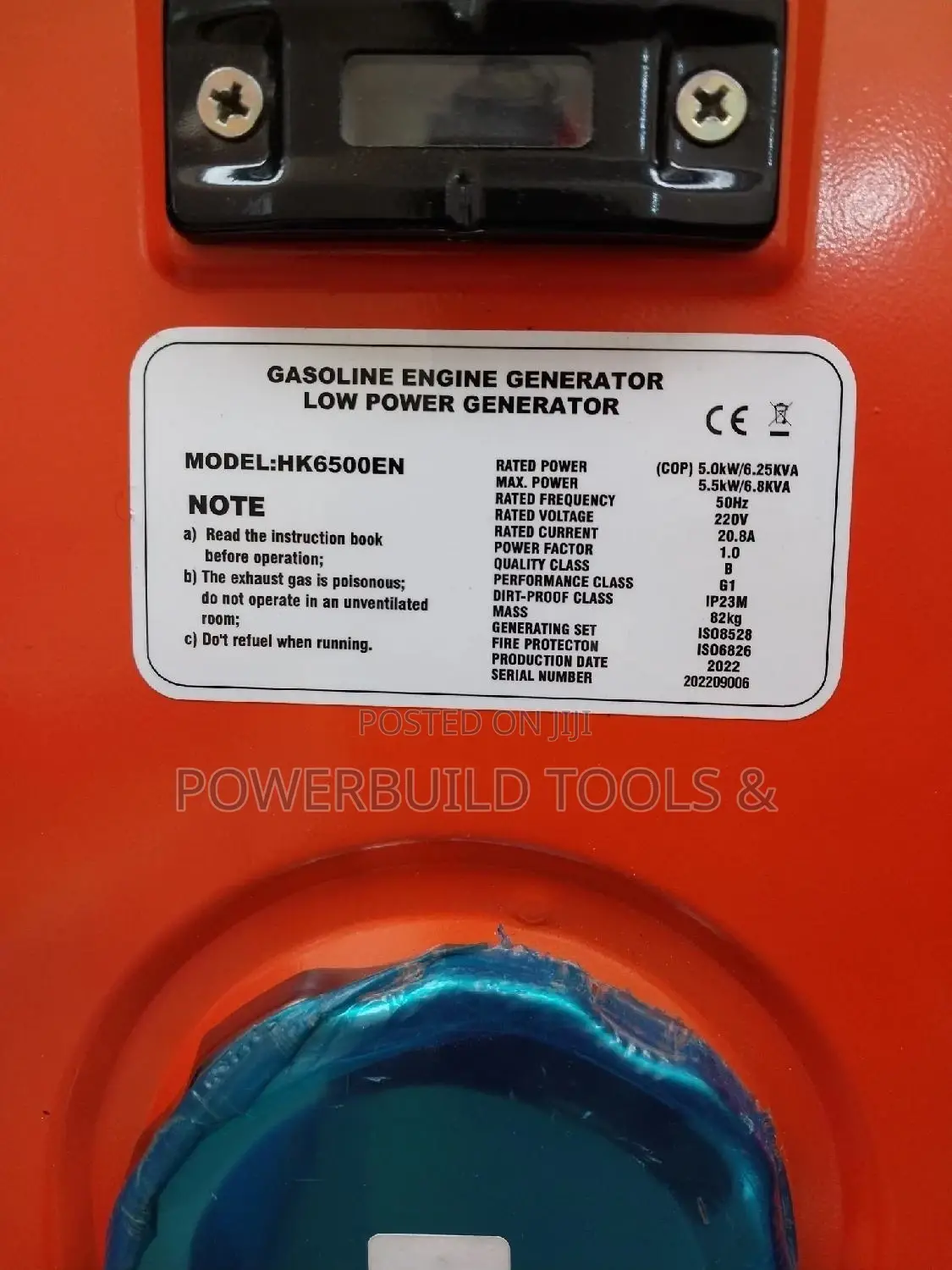 6.5 Kva Hisaki Generator