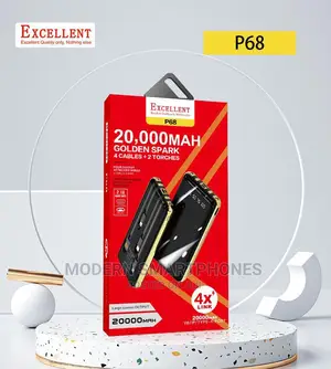 20,000mah Powebank Excellent P68