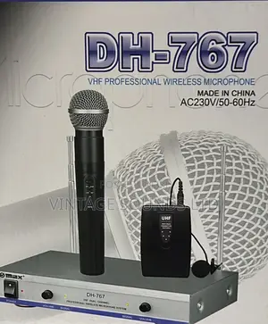 Max DH-767 Wireless Microphone System 3in1