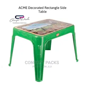 ACME Decorated Rectangle Side Table. Assorted Colours