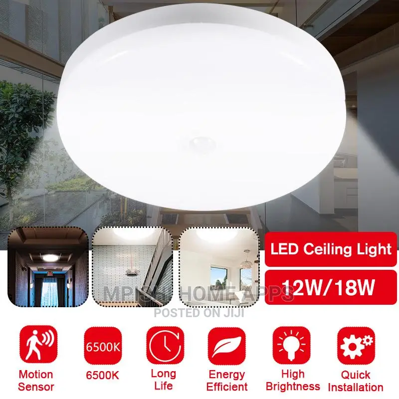 LED Ceiling Light With Motion Sensor