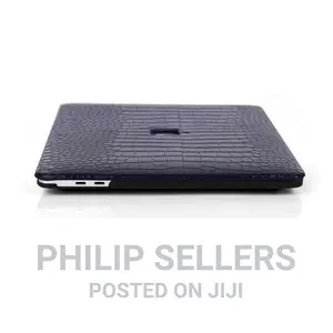 Crocodile Navy Blue Macbook Case