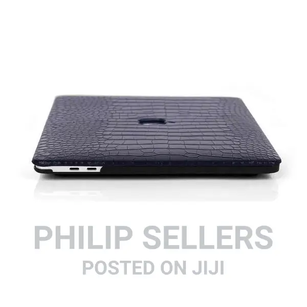 Crocodile Navy Blue Macbook Case