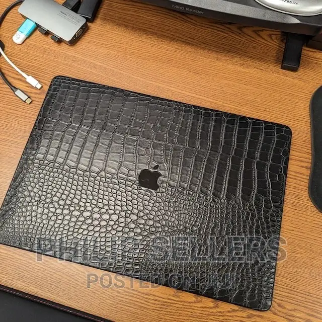 3D Black Crocodile Leather Hard Case