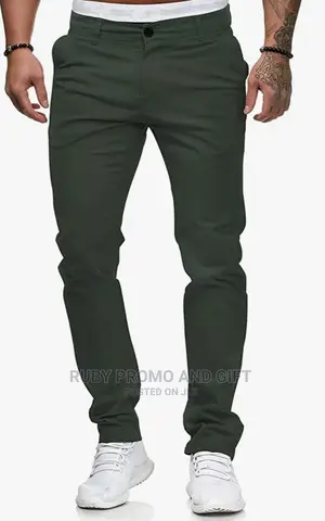 Jungle Green Soft Jean Trousers