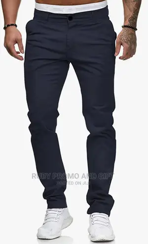 Navy Blue Soft Jeans Trousers