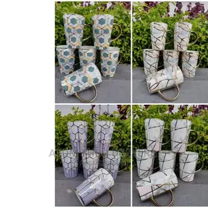 Set of 6 Golden Cups Available