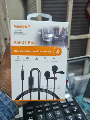 MAMEN KM-D1 Pro Professional 3.5mm Dual Lavalier Microphone