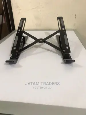 Black Metallic Laptop Stand