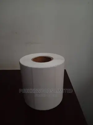 White Barcode Label Stickers