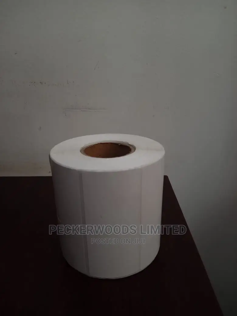 White Barcode Label Stickers