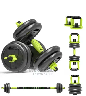 6 in 1 Dumbbells 30 Kg Kettlebell+ Barbells