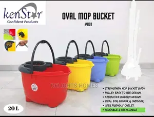 Oval Mop Bucket 20ltrs With Wheels