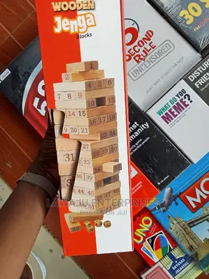 54 Wooden Blocks - Jenga Game (Tower Game)