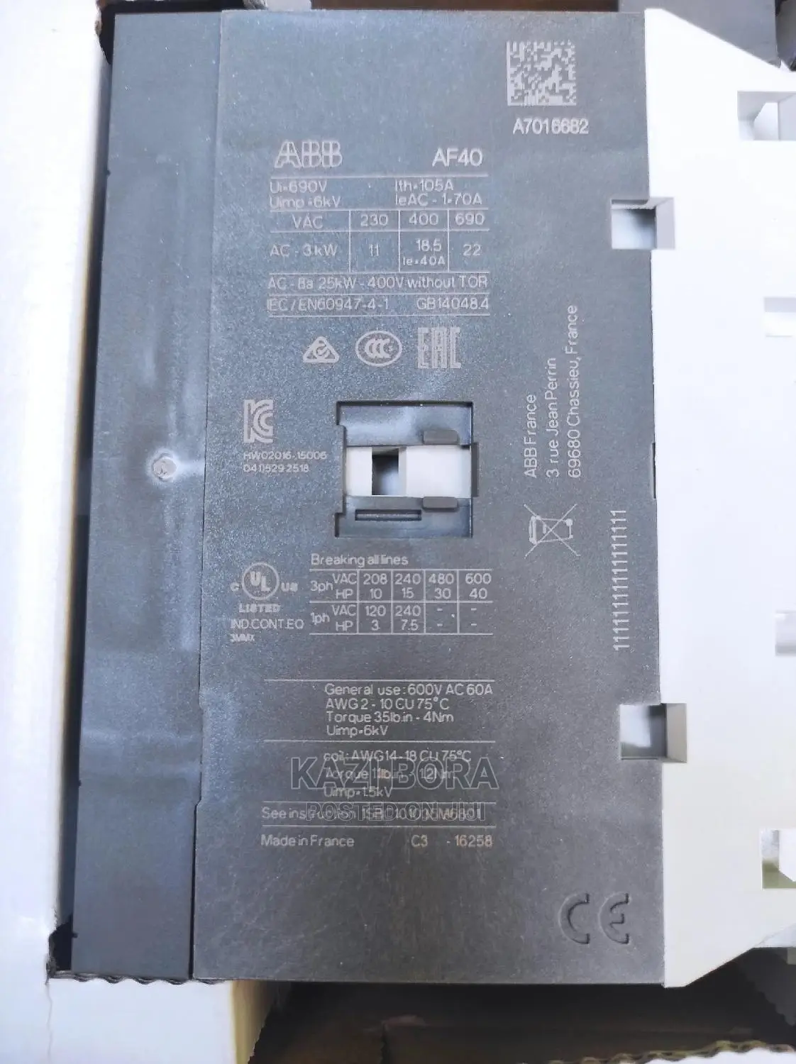 ABB 70A 3-Pole Contactor