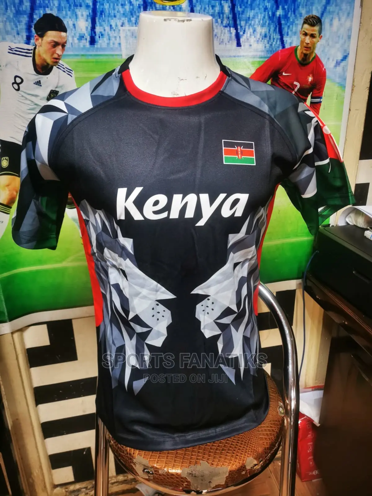 Kenya Rugby Jersey Black
