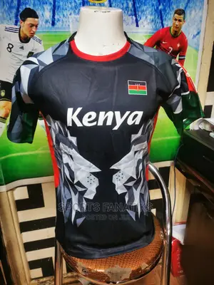 Kenya Rugby Jersey Black