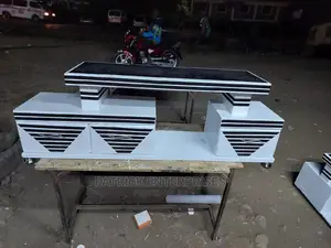 Morden Wooden TV Stands With LED Lights