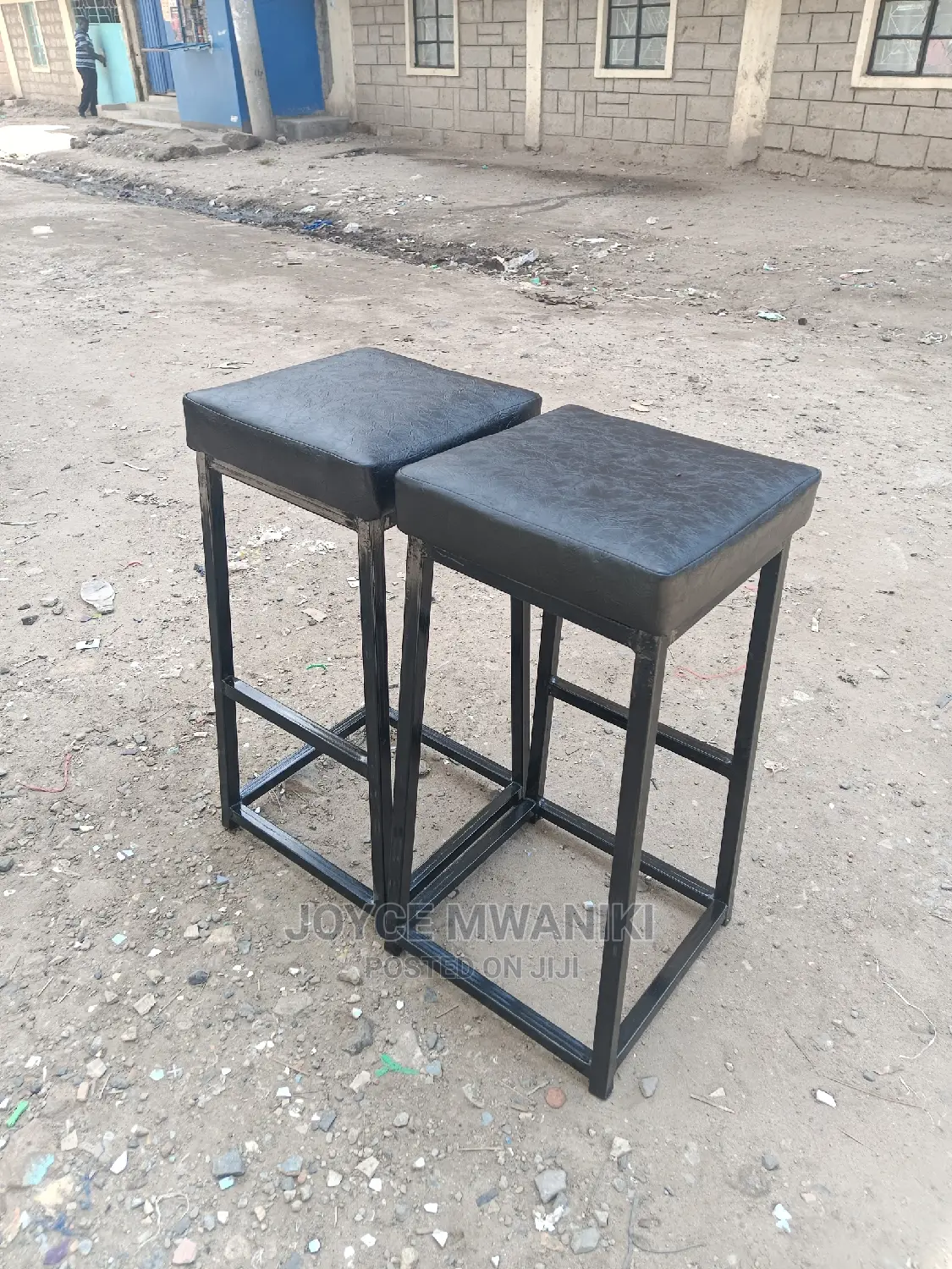 High Stools Backless Black in Colour.