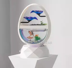 Classic Elliptical Decorative Fish Aquarium