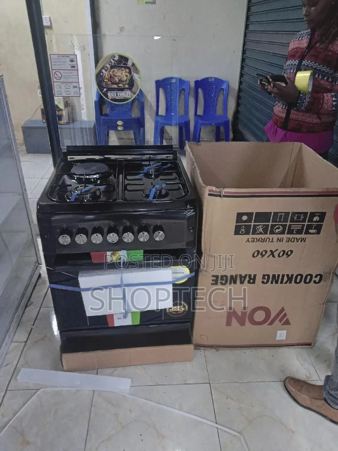 Von 60by60 3G+1E Standing Cooker