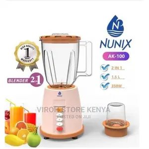 Nunix 2 in 1 Blender Ak 100 1.5L 350W With Grinding Machine