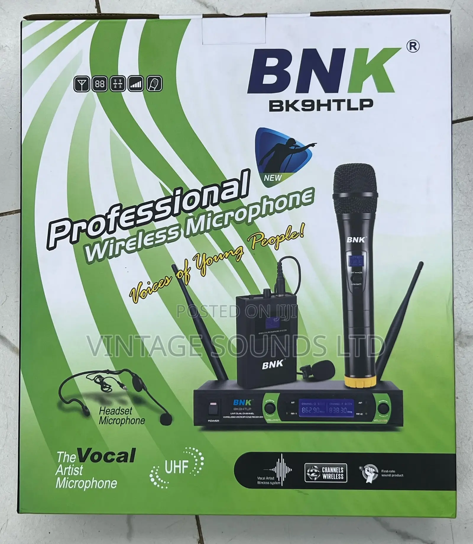 Bnk Bk9 Htlp 3pc Professional Wireless Microphone