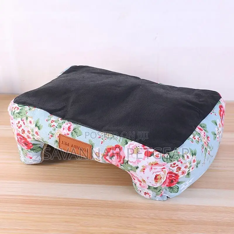 Wild Rose Warm Cat Dog Bed With Removable Cushion