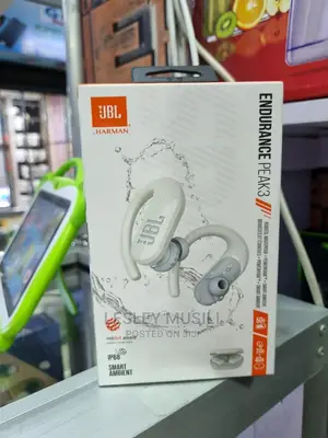 JBL Endurance Peak 3 Earbuds White