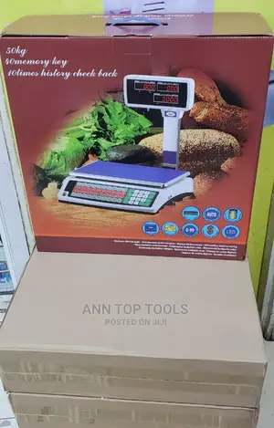 50kg 40memory Key Receipt Scale