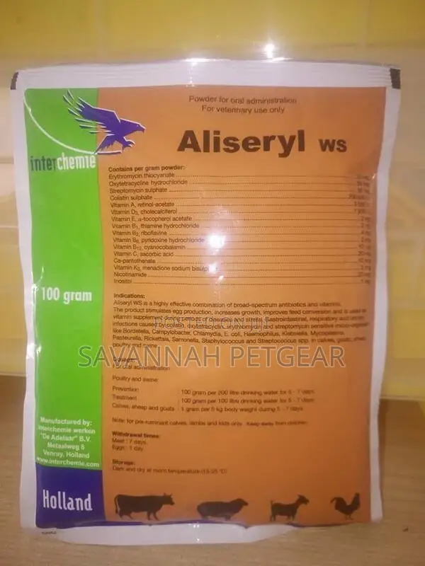 Aliseryl 100g Antibiotics Vitamins Water-Soluble Powder