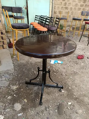 Brown Restaurant Marble Table.