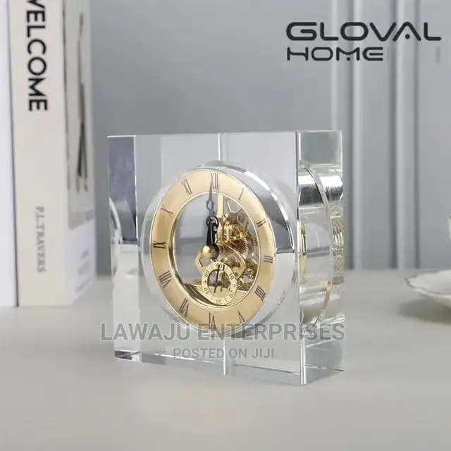 Luxury Desk Clock Modern Crystal Mechanism Clock