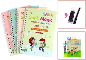 Sank Magic Practice Copybook (4books+1pen + 10 Refills)