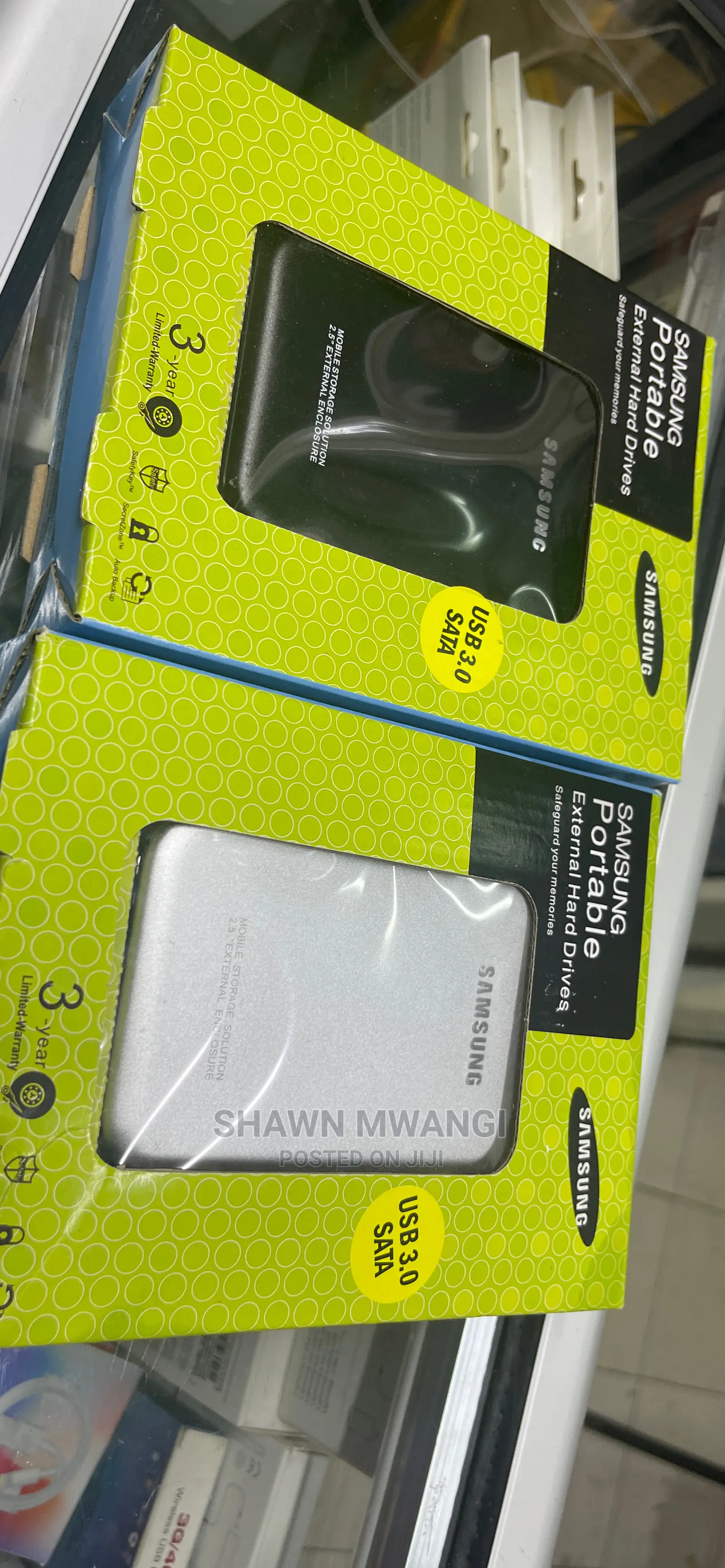 Samsung External Hardisk Casing 3.0 Black and Silver