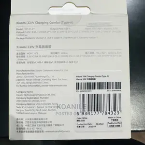 Xiaomi Redmi 33w Charging Combo Original