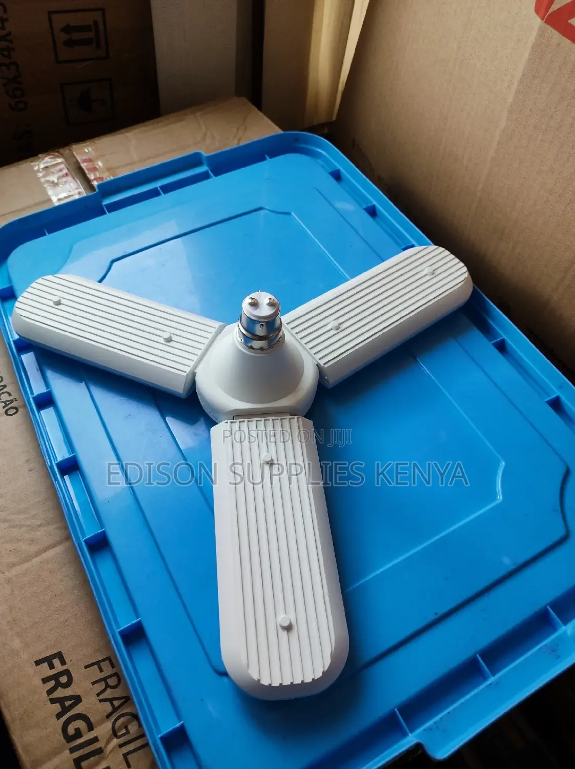 Foldable Fan Bulb Leaf LED Bulb Lamp Bright 40W