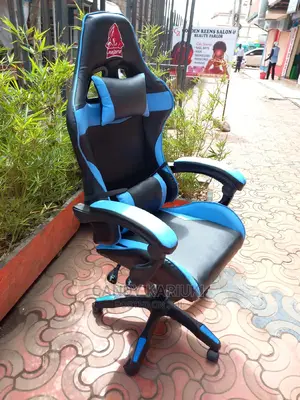 Blue and Black Gamers Chair