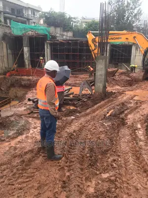 Steel Reinforcement and Molds for Concrete Work at Site